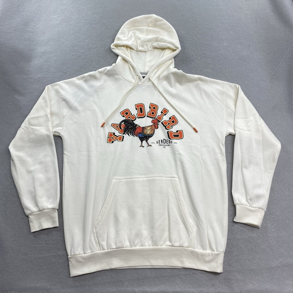 Sendero Provisions Co Hoodie Men Medium Ivory Pullover Yardbird Western Ranch